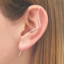 Piercing Earrings Ear Cuff Handmade Jewelry 925 Silver/Gold Filled Brinco Minima - £18.25 GBP