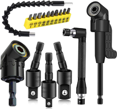 17Pcs Flexible Drill Bit Extension Set with Rotatable Adapters &amp; Right A... - $662.22 MXN