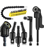 17Pcs Flexible Drill Bit Extension Set with Rotatable Adapters &amp; Right A... - $662.22 MXN