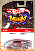 2009 Hot Wheels Wayne&#39;s Garage 34/39 TAIL DRAGGER Gray w/Real Riders WW DD Spoke - £10.83 GBP