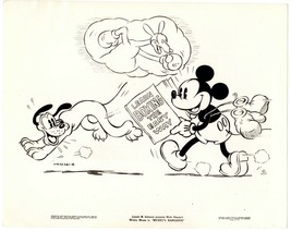 *MICKEY&#39;S KANGAROO (1935) Vintage Orig 8x10 Mickey Mouse &amp; Pluto Boxing Theme - £51.97 GBP