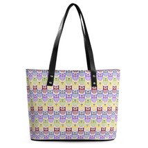 Owl Design Handbags Lil Hatchling Print School Tote Bag Women  Bag Designer Hand - £63.85 GBP