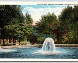 Fountain at Water Works Park Jacksonville Florida FL UNP WB Postcard K2 - $2.92
