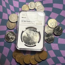Lot Of US Coins - This Lot Is SWEET! - Silver, Wheats, V’s. Oh Yeah, MS ... - $1,769.34 MXN