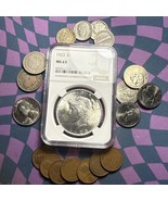 Lot Of US Coins - This Lot Is SWEET! - Silver, Wheats, V’s. Oh Yeah, MS ... - $1,769.34 MXN