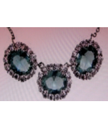Elegant 4.5ct Blue Topaz Pendant with Halo Sparkling Zircons on Silver Chain - $32.79