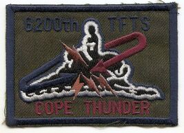  Vintage USAF 6200th TFTS Task Force Clark AFB Cope Thunder Patch - $4.00