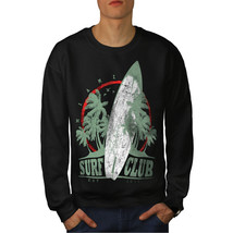 Wellcoda Surf Club Miami Mens Sweatshirt, Florida Casual Pullover Jumper - £24.11 GBP+
