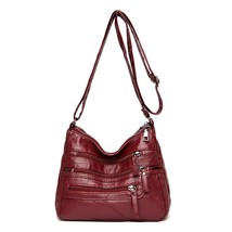 2021 Women Soft Leather Handbags Purses Female Bags Many Pockets Designer Should - £36.37 GBP