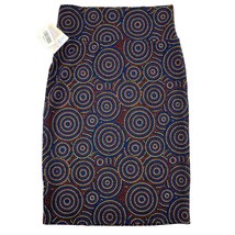 LuLaRoe Cassie Skirt Womens S Black with Red Blue Yellow Dotted Circles NEW - £11.61 GBP