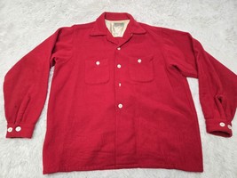Vintage 50s 60s Soo Woolen Mills Red Wool Coat Shacket Wool Hunting Outd... - $606.35 MXN