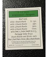 Monopoly Scooby-Doo Collectors Ed. Part: Title  Deed - Green Ghost’s Dun... - $6.02 CAD
