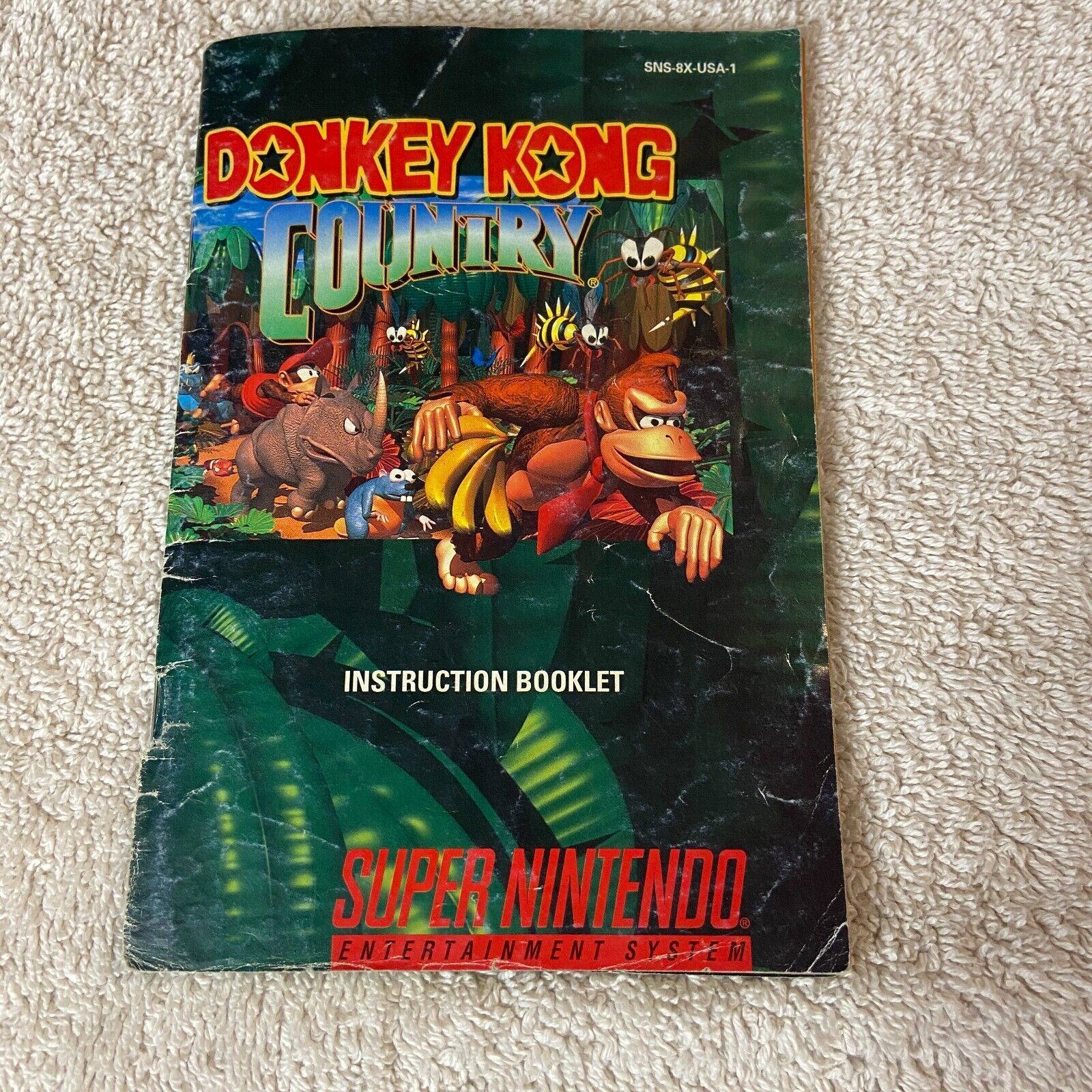 Donkey Kong Country SNES Super Nintendo Instruction Manual Only - $6.33