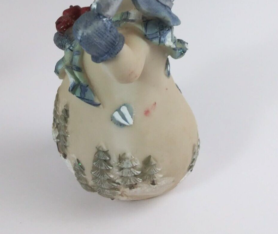 Vintage Kirkland's Winter Scene Christmas Snow Ladies With Apples 5" Figurines Item image 14