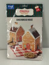 Pack of 4 Gingerbread House Favor Treat Boxes Christmas Holiday Party Su... - $9.70