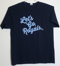 Let&#39;s Go Royals KC MLB Dri-Power Active T-Shirt Navy Blue XL - £14.47 GBP