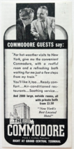 1938 Commodore Hotel Advertisement Grand Central Terminal New York City ... - $19.99