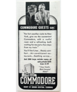 1938 Commodore Hotel Advertisement Grand Central Terminal New York City ... - €8,59 EUR 1938 Commodore Hotel Advertisement Grand Central Terminal New York City ... - €8,59 EUR