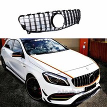 For Mercedes Benz A Class A200 A250 A45 Facelift GT R Panamericana Grill Silver - £91.43 GBP