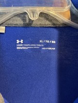 Under Armour Heat Gear Men’s XL Blue Short Sleeve 1/4 Button Cotton Polo... - $11.87