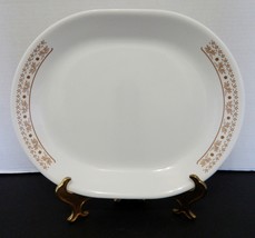 Corelle Corning Ware Summer Impressions Ginger Brown Oval Platter Circa 1983 - £14.70 GBP