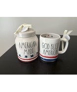 Rae Dunn Patriotic 4th Of July American Made Canister &amp; God Bless Americ... - €47,25 EUR