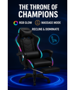 Sit Like a Legend  RGB Gaming Chair • Massage • Footrest • Recliner 135 - $99.00+