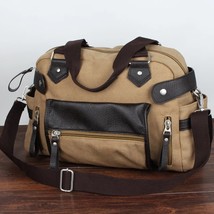 Men&#39;s Soft Leather Briefcase For Laptop Tote Bags Business  Messenger Handbag La - £129.27 GBP