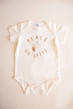 Polished Prints - Peace on Earth Organic Cotton Baby Bodysuit - £22.91 GBP
