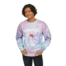 Unisex Tie-Dye Sweatshirt: Customize with Your Designs on Vibrant Hand-Dyed Flee - £47.58 GBP+