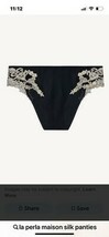 La Perla MAISON Black silk medium briefs with frastaglio $320.00 XL NWT - $1,366.45 MXN