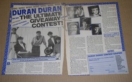 Duran Duran Bop Magazine Article Clipping Vintage 1980&#39;s - £15.17 GBP