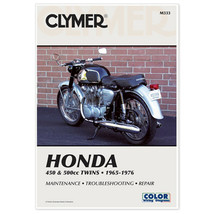 Clymer M333 Manual for Honda 450 &amp; 500CC Twins 65-76 - $50.92