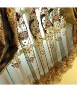 Europe Palace Semi-Blackout Curtains Luxurious Gold Jacquard  Embroidere... - $42.33 CAD+