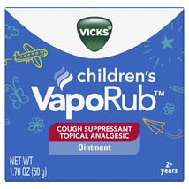 Vicks Children&#39;s VapoRub, Topical Cough Suppressant and Analgesic, Relieves - £8.69 GBP