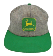 Vintage John Deere Trucker Hat Green Yellow Grey USA K Product Legs Up Snapback - $55.88