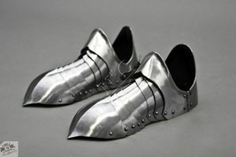 Medieval Templar Knight Feet Armor Warrior Armor Shoes Halloween Gift - £61.74 GBP