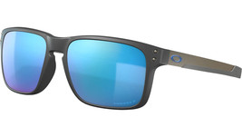 Oakley Holbrook Mix Polarized Sunglasses OO9384-1057 Steel W/ Prizm Sapphire - £111.05 GBP