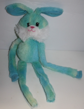 Greenbrier Easter Bunny Rabbit 12&quot; Blue Tie Dye White Plush Soft Toy Long Legs - $19.32