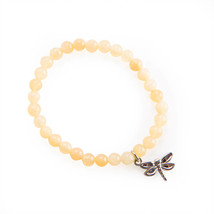 Wishstone Collection Honey Jade Bead Bracelet - £15.48 GBP