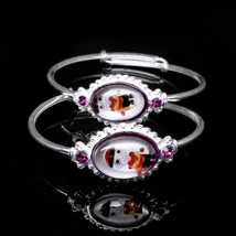 Mighty Raju Sterling Silver Baby Toddler Bangles adjustable Bracelet - £28.27 GBP