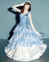 Royal Doulton Joanne Pretty Ladies Figurine HN5562 Blue Gown 2012 New - $179.90