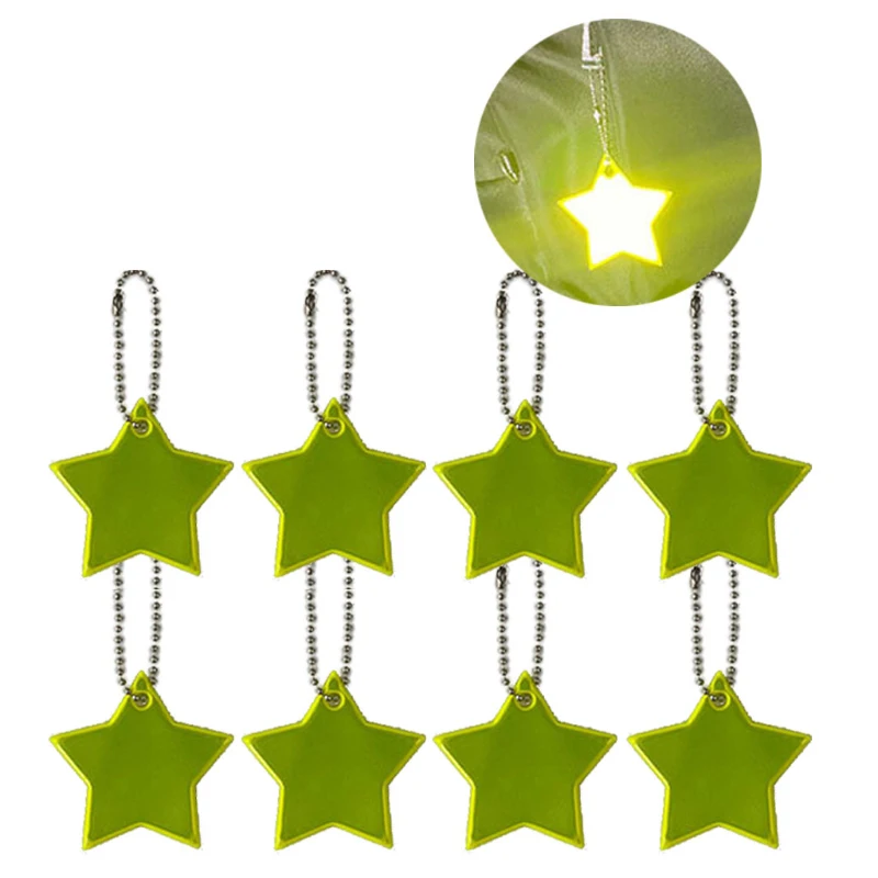 8Pcs Reflective Keychain s Gear Reflective Pendant for Bags Strip Child Safety R - £67.04 GBP