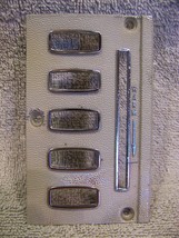 1964 Chrysler 300 Dash Metal Heater Button Surround Bezel Trim # 2290836 - £24.60 GBP