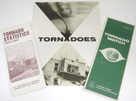 Tornadoes Tornado Watch Statistics 1953-1967 Lot of 3 Vintage Pamphlets Booklets - $13.95