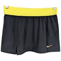 Nike Black Yellow Mini Skirt Womens Small Golf Tennis Pickleball Club - $23.76