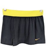 Nike Black Yellow Mini Skirt Womens Small Golf Tennis Pickleball Club - $451.42 MXN