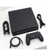 Sony PlayStation 4 SLIM 500GB Matte Black Video Game Console PS4 System Bundle - $267.25