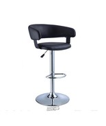 Powell Faux Leather/Chrome Barrel Seat Adjustable Height 360° Swivel Bar... - €139,60 EUR