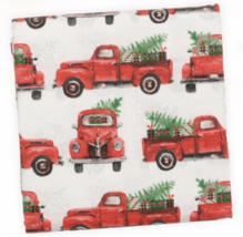 Create It 36&quot;x42&quot; Cotton Holiday Truck and Tree Precut Sewing &amp; Craft Fabric - £7.79 GBP